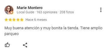 Atención amable y tienda con amplio parqueo