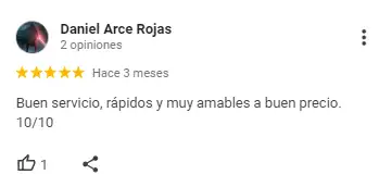 Servicio 10 de 10, rápidos y amables